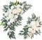 Pack of 2 Wedding Arch Decorations Artificial Hanging Flowers Floral Swag